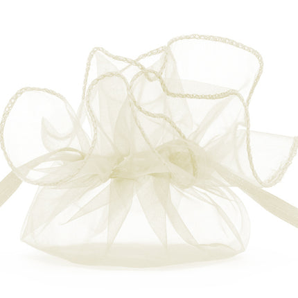 Organzasäckchen Creme 25cm 10Stk.