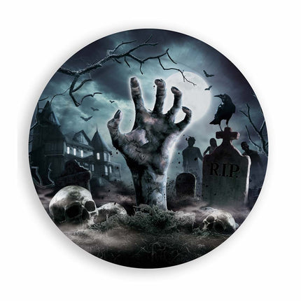Halloween-Friedhofsteller 23cm 6 Stk.