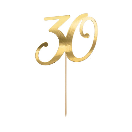 Tortenaufleger 30 Jahre Gold 20,5cm