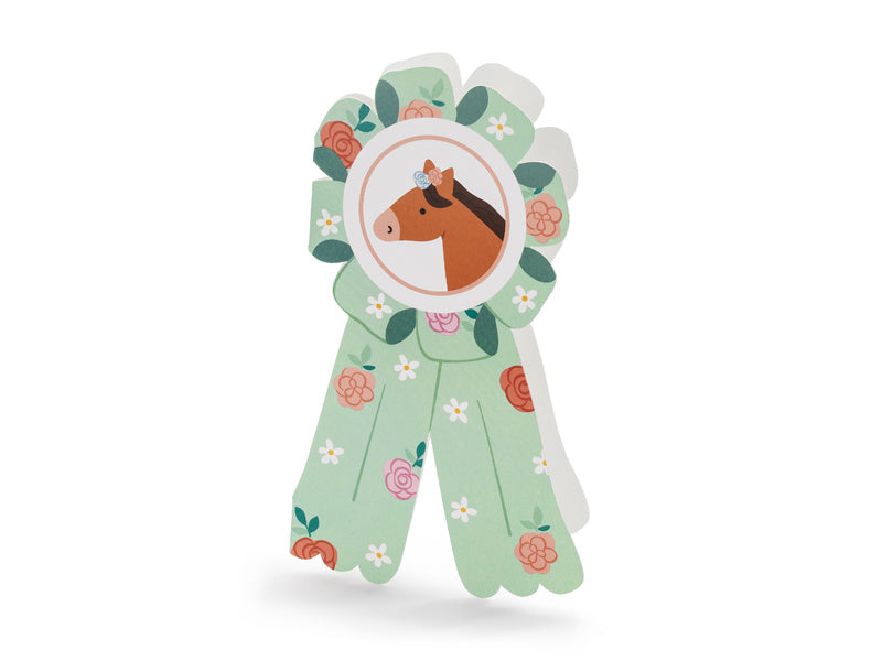 Pferd Einladungen 19,5cm 6Stück