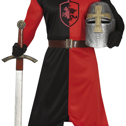 Ritter Kostüm Blau Rot Männer