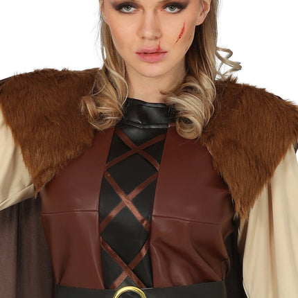 Wikinger Kostüm Braun Damen