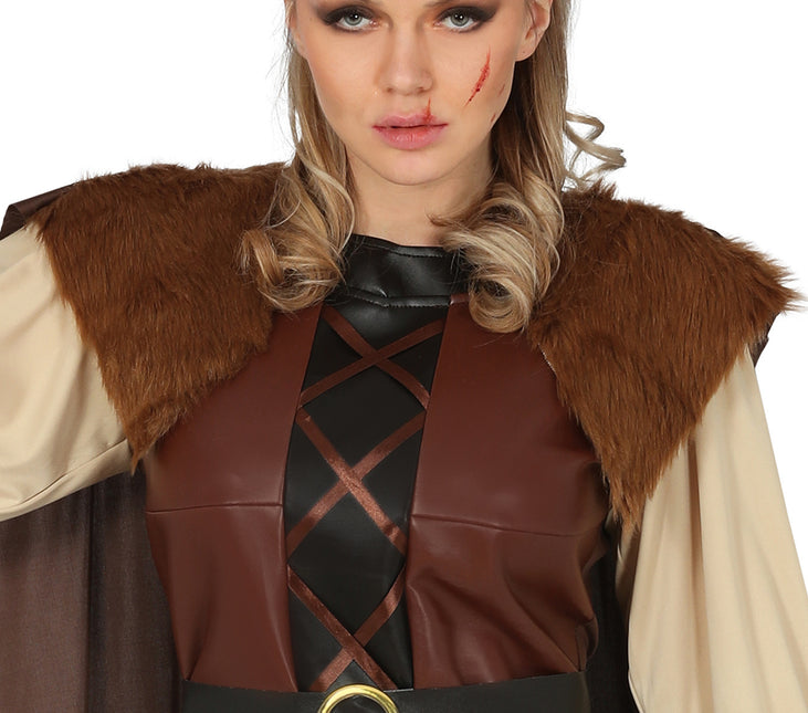 Wikinger Kostüm Braun Damen