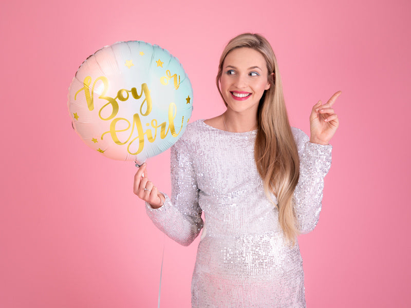 Heliumballon Junge oder Mädchen leer 35cm