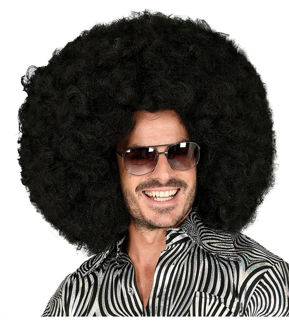 Schwarze Maxi Afro Perücke