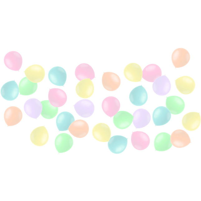 Bunte Ballons Pastell 13cm 50Stk