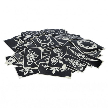 Schwarze Tattoo Schablone Mix 100pcs