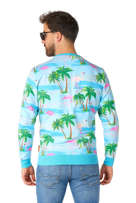 Hawaii Flamingo Pullover Männer <tc>OppoSuits</tc>