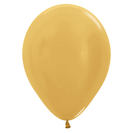 Ballons Metallic Gold 23cm 50Stk