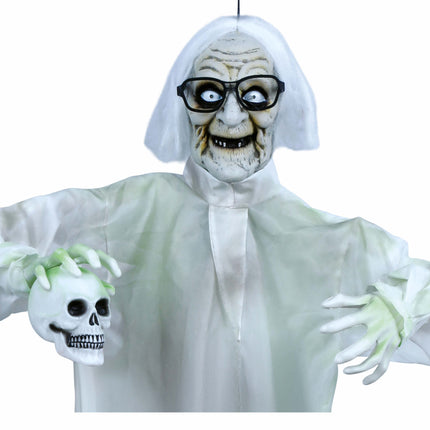 Halloween Hängende Dekoration Doktor mit Licht und Ton 1,5m