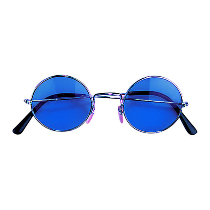 Blaue Hippie-Brille