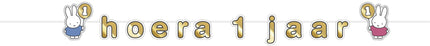 Miffy Buchstabengirlande 1 Jahr 2m