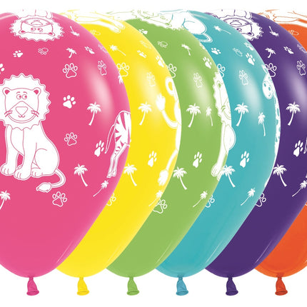 Ballons Dschungel Tiere Mode Mix 30cm 25Stk