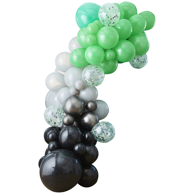 Ballonbogen Schwarz/Grün