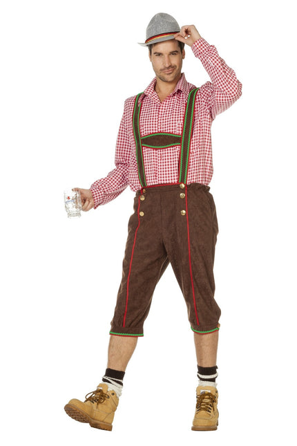 Braune Lederhosen Männer Lang
