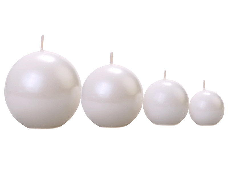 Globuskerzen Perle Metallic 6cm 10Stk