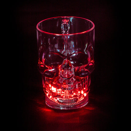 Halloween Beleuchteter Glasschädel 400ml