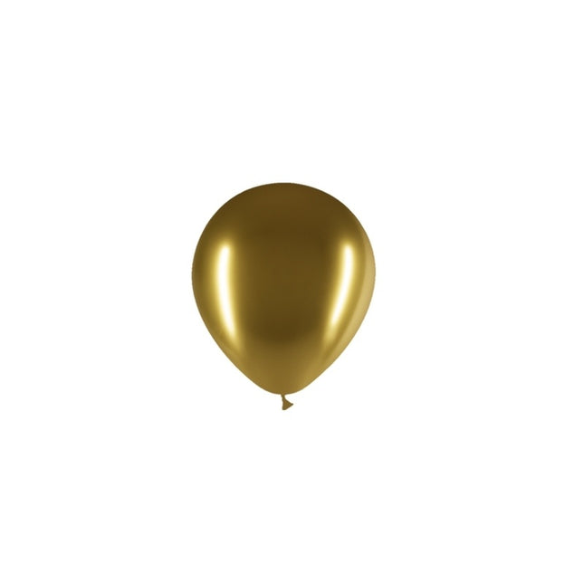 Gold Ballons Chrom 13cm 100Stk