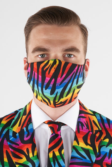 Wiederverwendbare Regenbogen-Gesichtsmaske