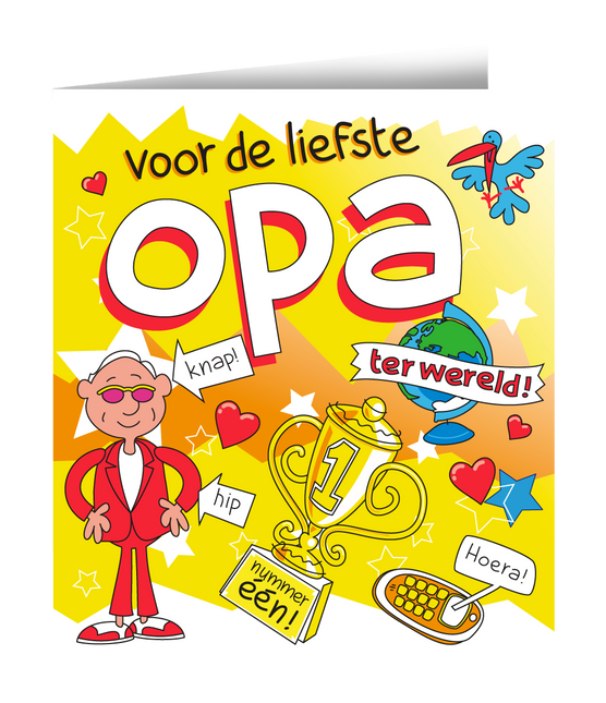 Grußkarte Opa 16,5cm