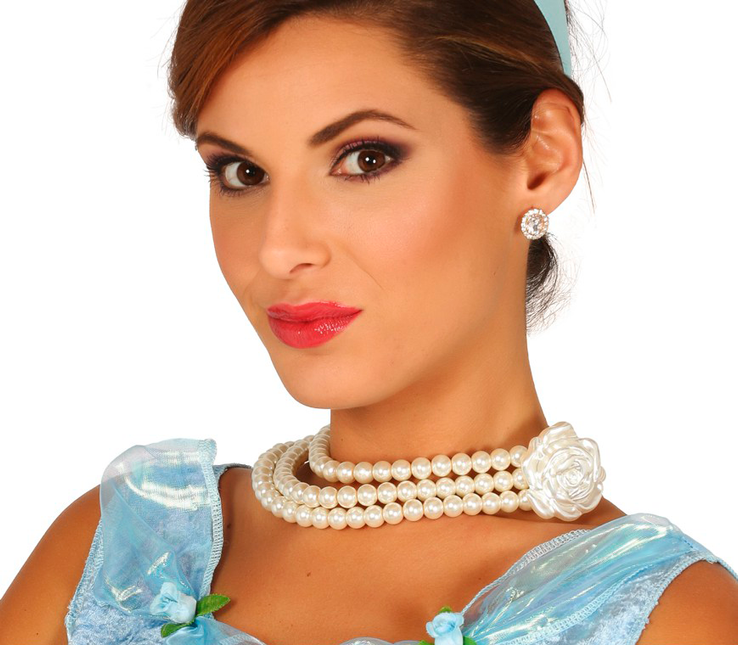 Perlenkette Blume 25cm