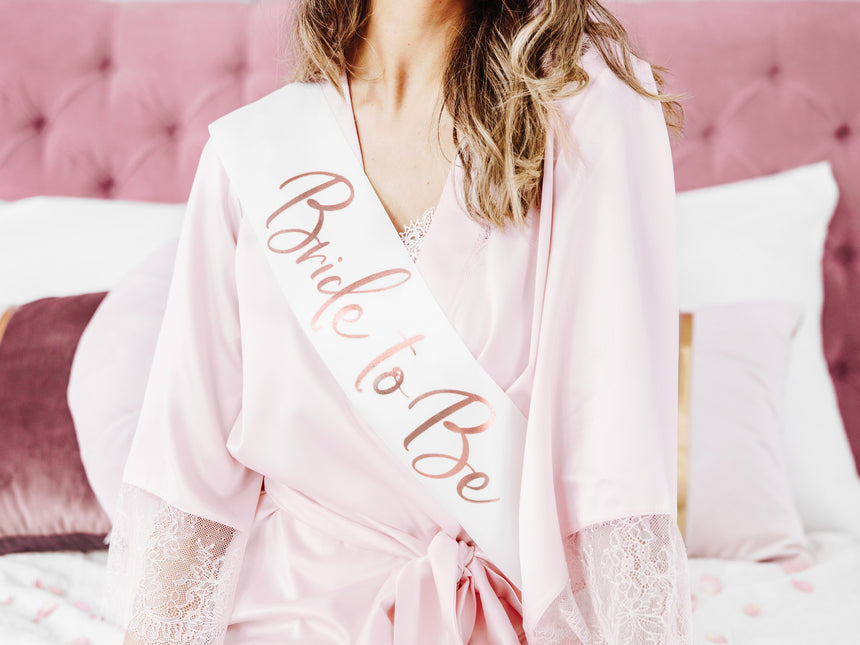 Schärpe Bride To Be Rose Gold 75cm
