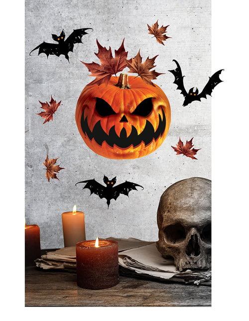 Halloween Wanddekoration Kürbis 70cm