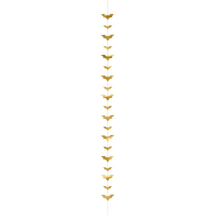 Halloween Schleuder Fledermaus Gold 1,5m