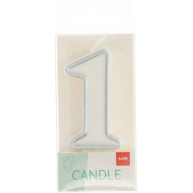 Kerze Simply Chic Silber Figur 1