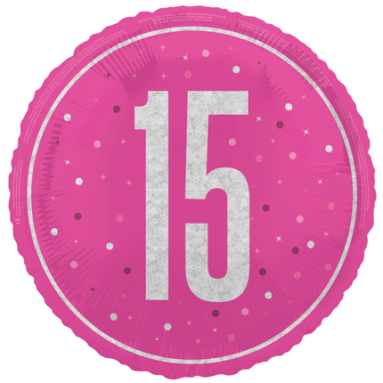 15 Jahre Heliumballon leer 45cm