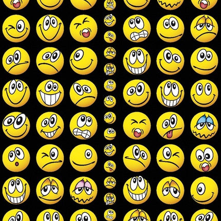 Emojis Verrückte Aufkleber Gold