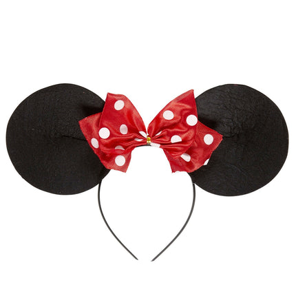 Minnie Maus Haarband Schwarz Rot