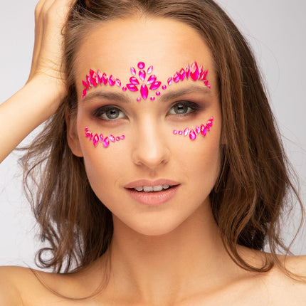 Moon Glow Neon UV Face Jewels Intensives Pink