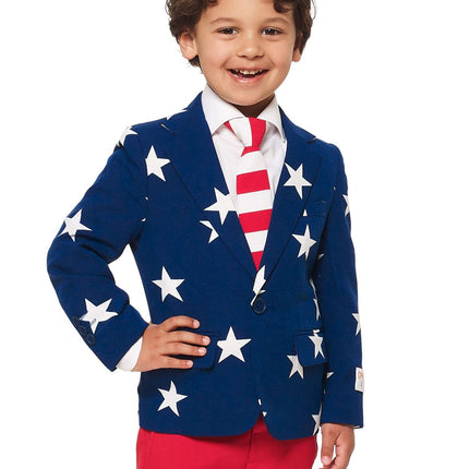 USA Stars Stripes Anzug Junge <tc>OppoSuits</tc>
