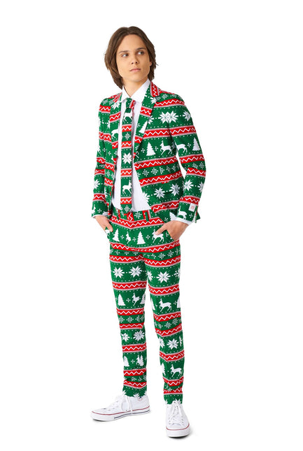 Festlicher grüner Anzug Junge Teen <tc>OppoSuits</tc>