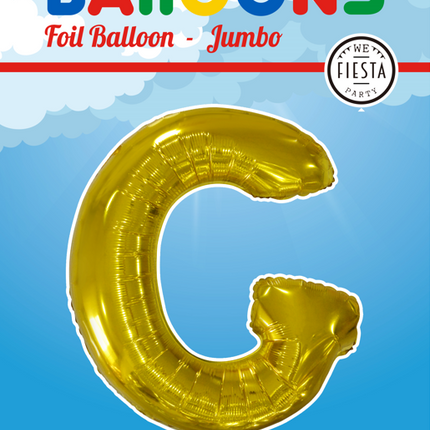 Folienballon Buchstabe G Gold XL 102cm leer