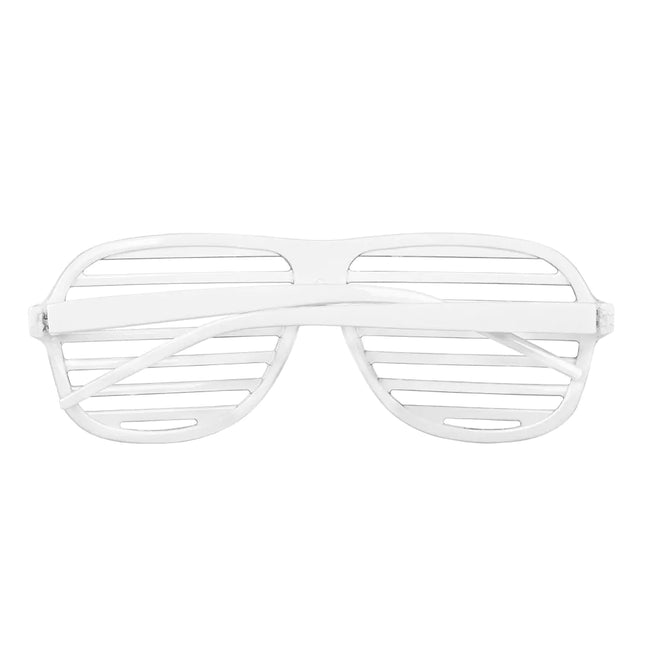 Weiße Brille gestreift