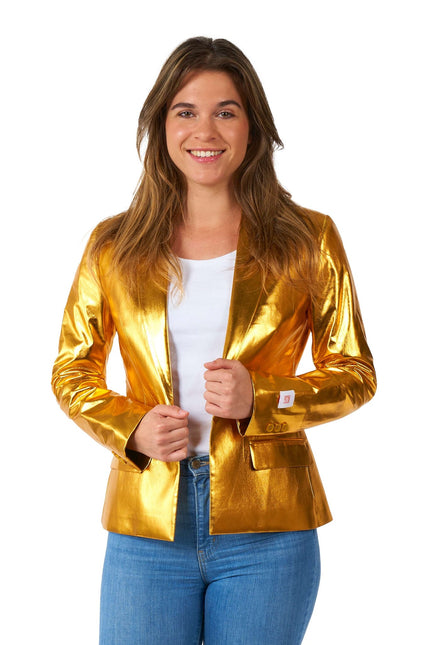 Gold Blazer Damen <tc>OppoSuits</tc>