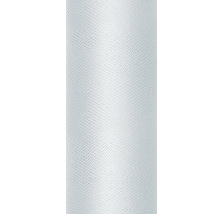 Graue Tüllrolle 30cm 9m