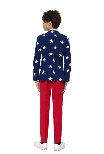 USA Stars Stripes Anzug Junge Teen <tc>OppoSuits</tc>