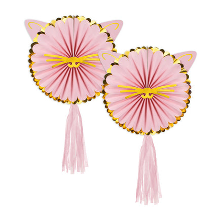 Katze Rosette 26cm 2Stk