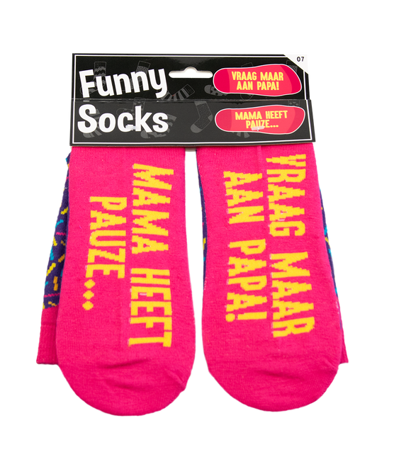 Lustige Socken Mama hat Pause 1 Paar