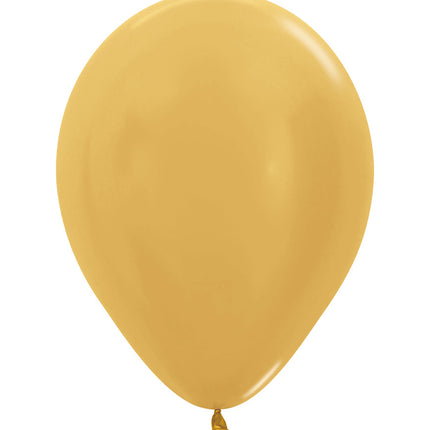 Ballons Metallic Gold 25cm 100Stk