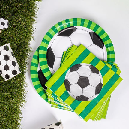 Fußball Servietten 16cm 16Stk