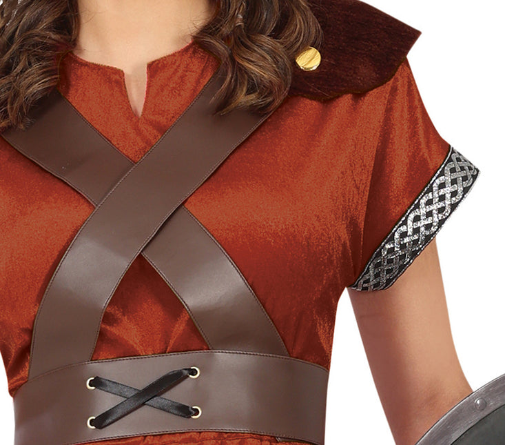 Kostüm Braun Damen Wikinger
