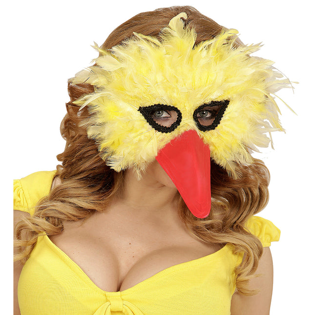 Vogelmaske Gelb