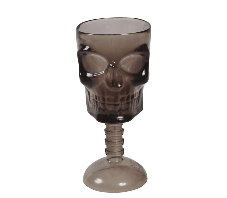 Halloween Totenkopf Glas 18cm