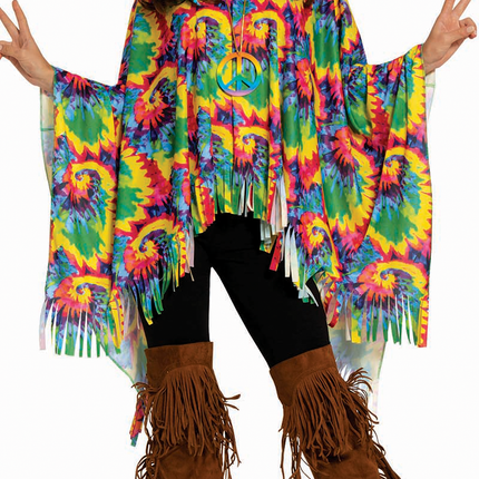 Hippie Poncho Kostüm M