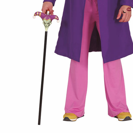 Halloween Gehstock Joker 90cm
