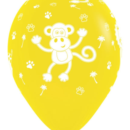 Ballons Dschungel Tiere Mix 30cm 25Stk
